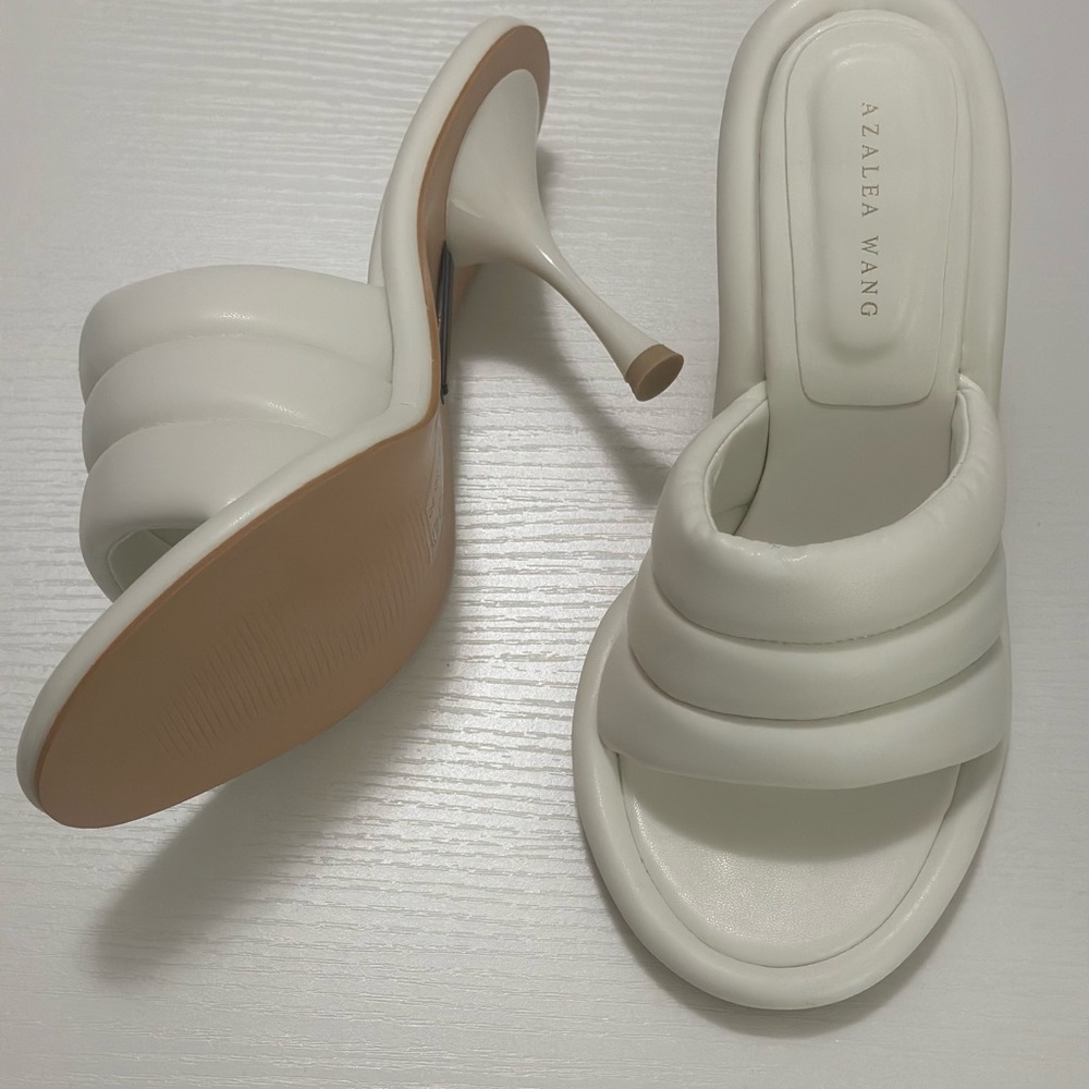 AZALEA WANG CHEY STILETTO PUFFER SANDAL